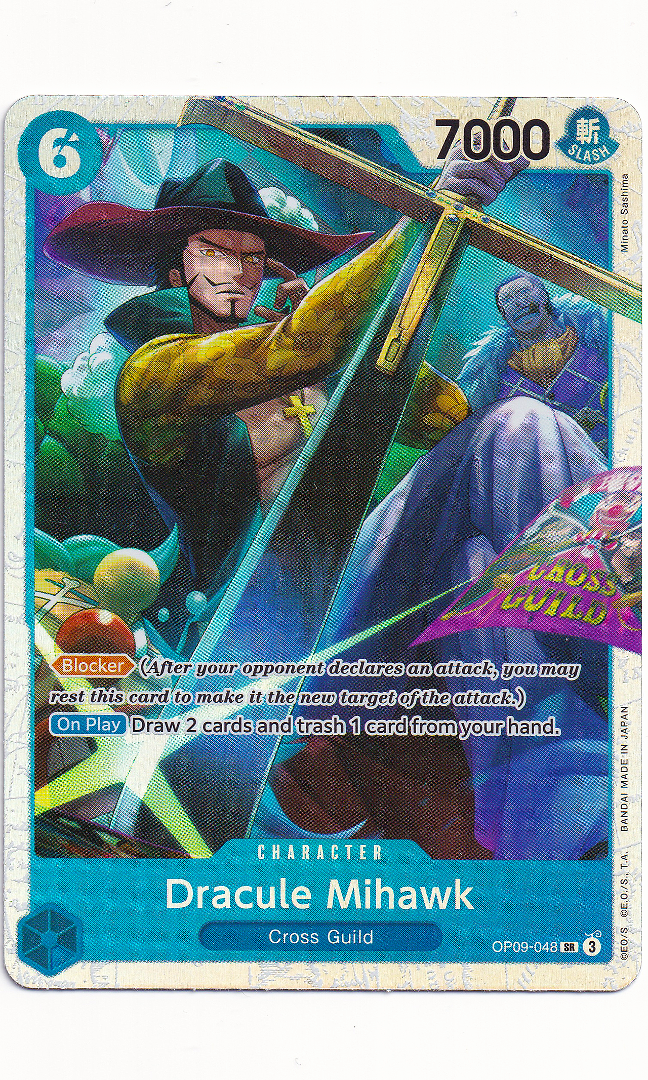 One Piece - #09-048 Dracule Mihawk (Super Rare)