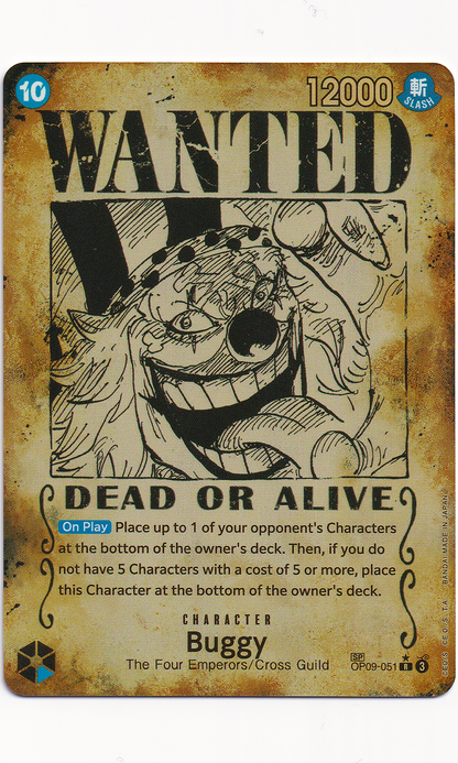 One Piece - #09-051 Buggy (Wanted Poster)