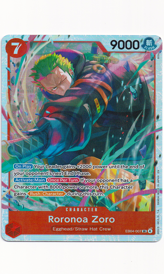 One Piece - #EB04-007 Roronoa Zoro (Super Rare)