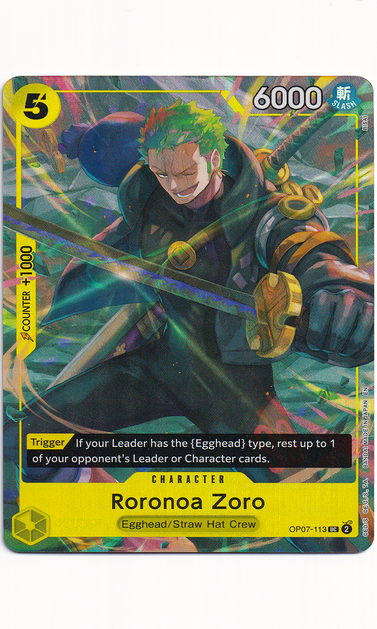 One Piece - #OP07-113 Roronoa Zoro (Illustration Box Vol.3)