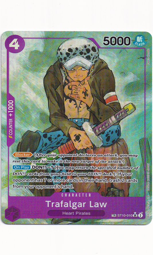 One Piece - #ST10-010 Trafalgar Law (Treasure Rare)