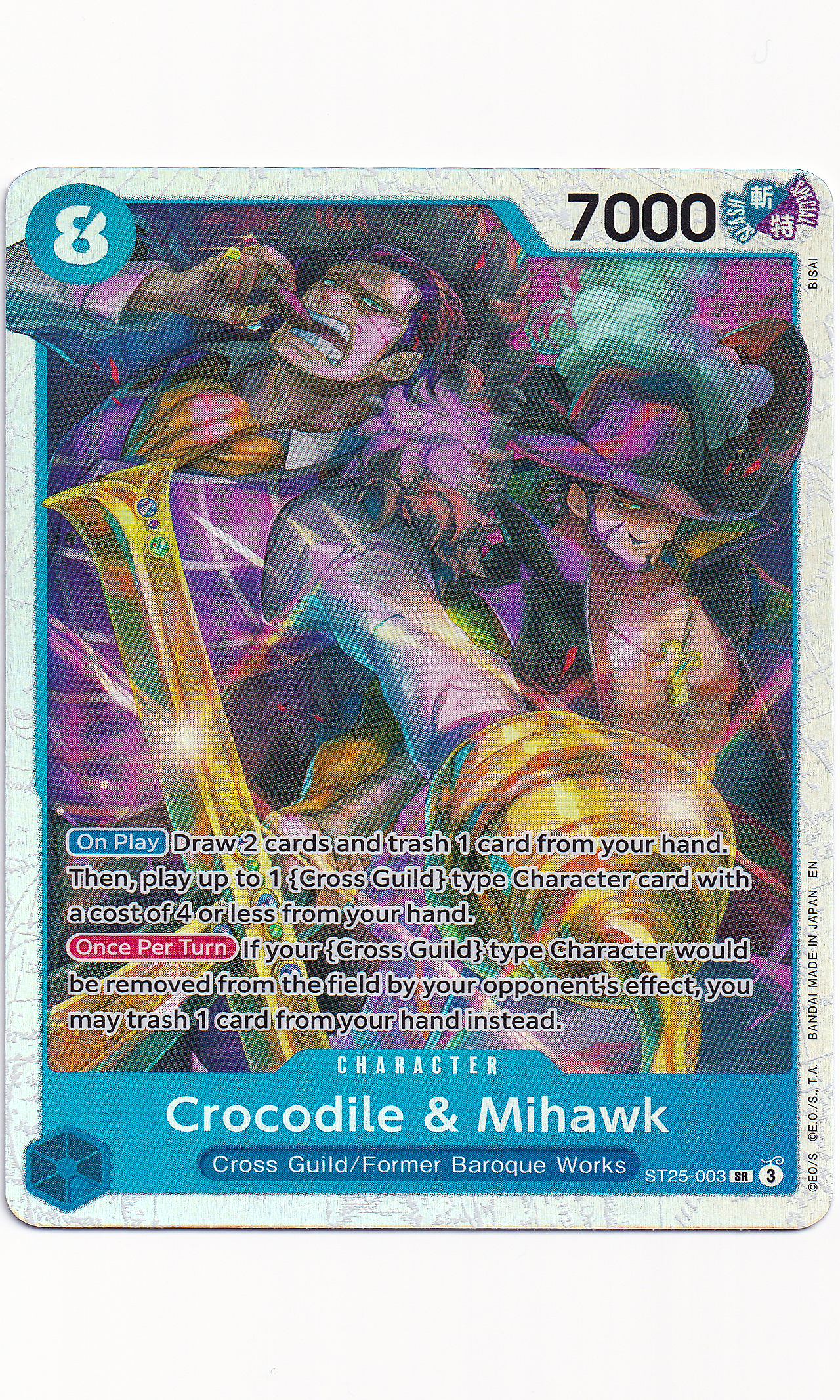 One Piece - #ST25-003 Crocodile & Mihawk (Super Rare)