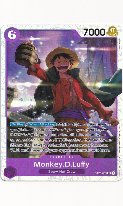 One Piece - #ST26-005 Monkey.D.Luffy (Super Rare)