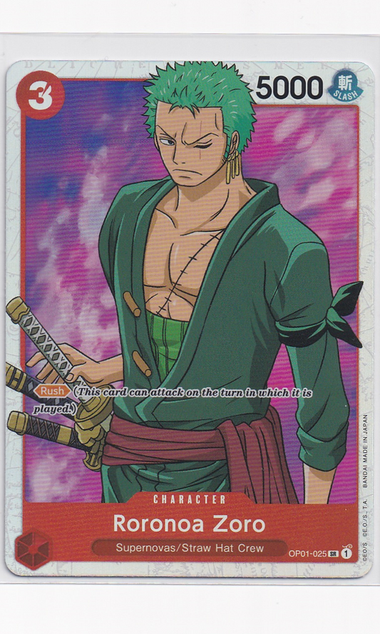 One Piece - #01-025 Roronoa Zoro (Super Rare)