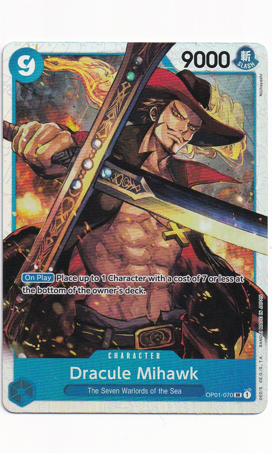 One Piece - #01-070 Dracule Mihawk (Super Rare - Reprint)