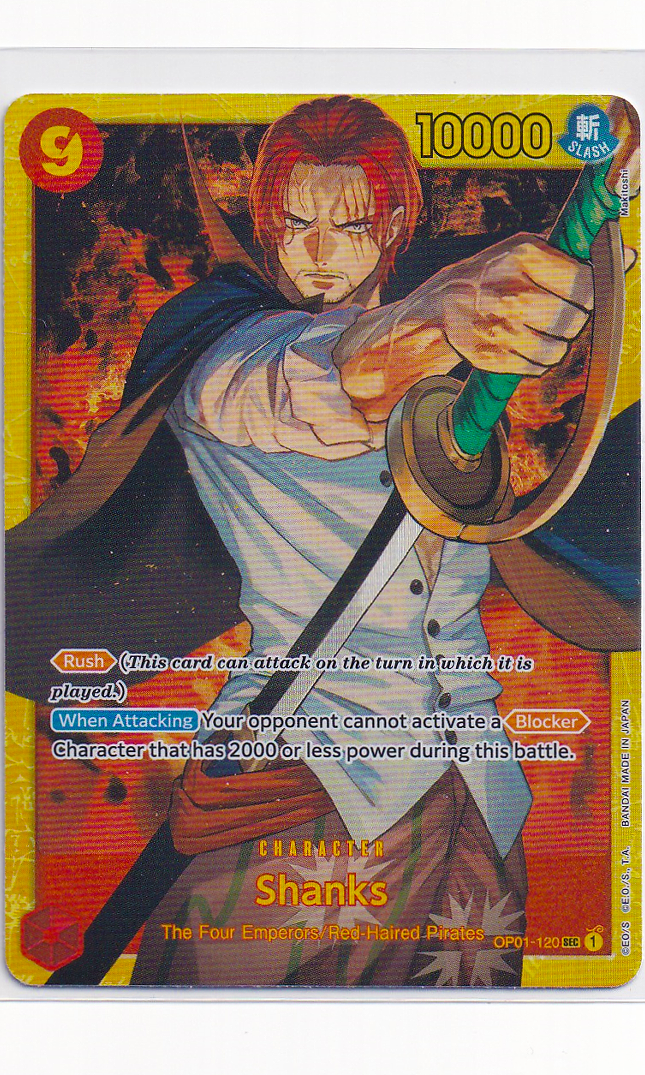 One Piece - #01-120 Shanks (Secret Rare - Reprint)