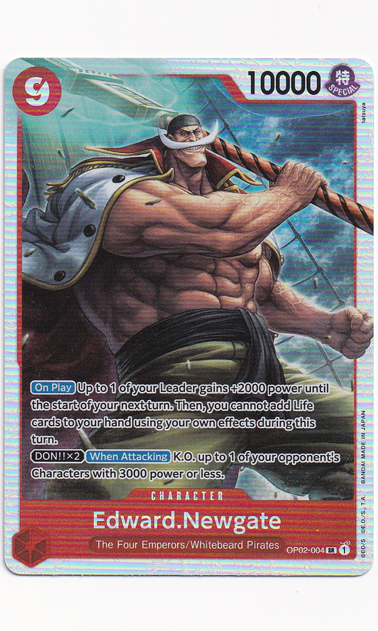 One Piece - #02-004 Edward.Newgate (Super Rare - Reprint)