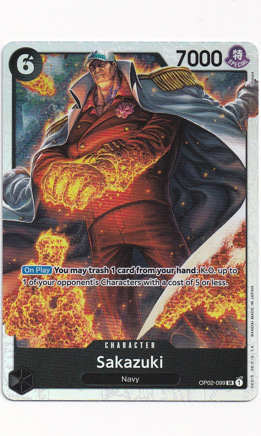 One Piece - #02-099 Sakazuki (Super Rare - Reprint)