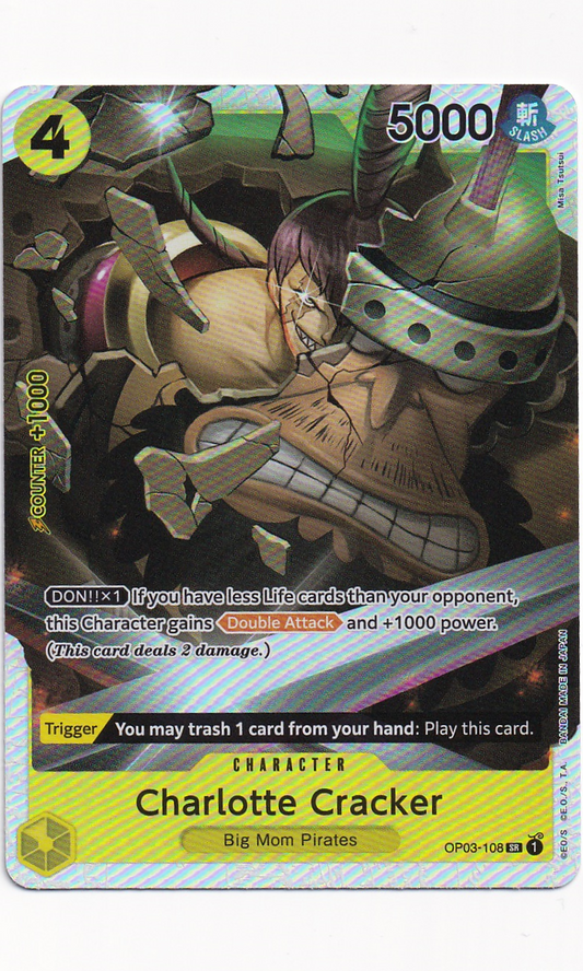 One Piece - #03-108 Charlotte Cracker (Super Rare - Reprint)