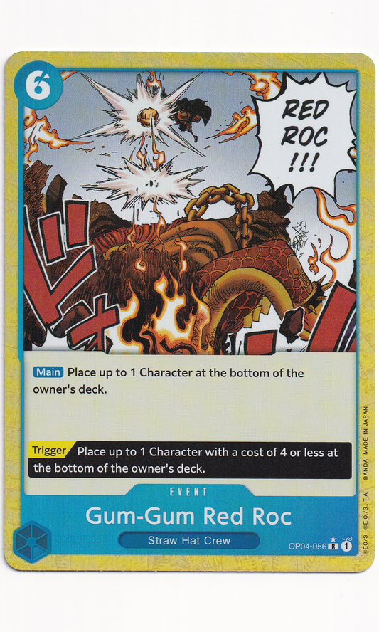 One Piece - #04-056 Gum-Gum Red Roc (Textured Foil)