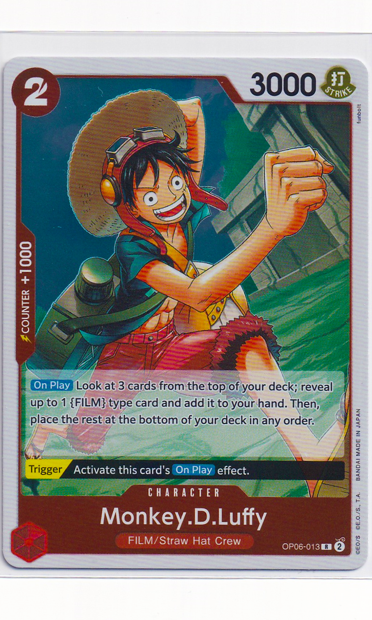 One Piece - #06-013 Monkey.D.Luffy (Rare)