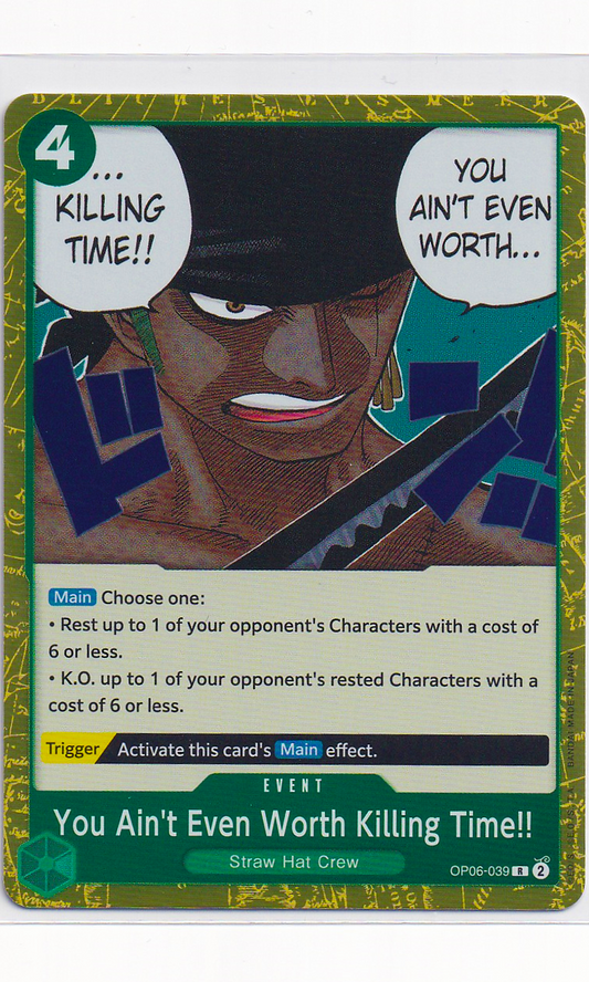 One Piece - #06-039 You Ain't Even Worth Killing Time!! (Event)