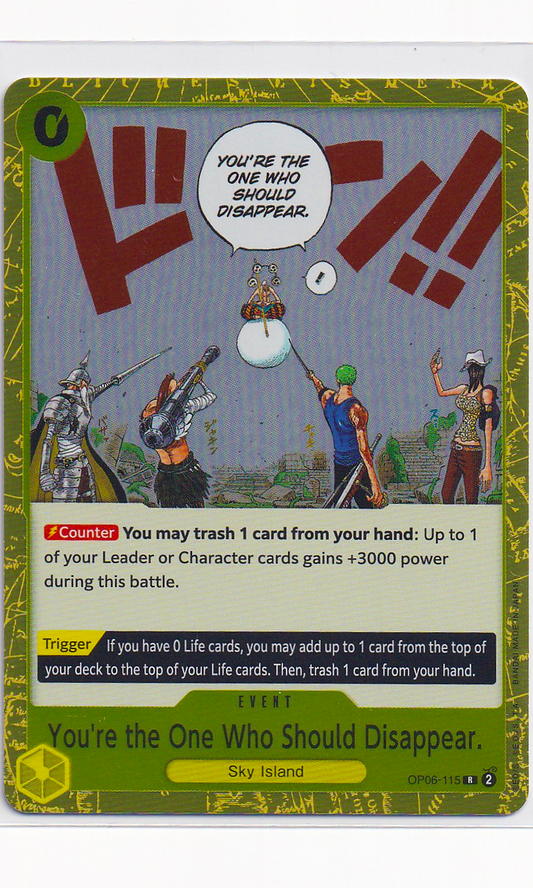 One Piece - #06-115 You're The One Who Should Disappear (Event)