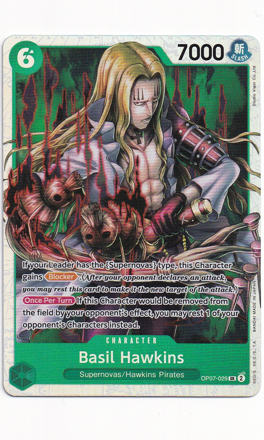 One Piece - #07-029 Basil Hawkins (Super Rare)