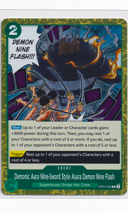 One Piece - #07-036 Demonic Aura Nine-Sword Style Asura Demon Nine Flash (Event)