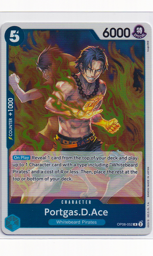 One Piece - #08-052 Portgas.D.Ace (Rare)