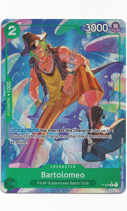 One Piece - #P-029 Bartolomeo (Full Art)