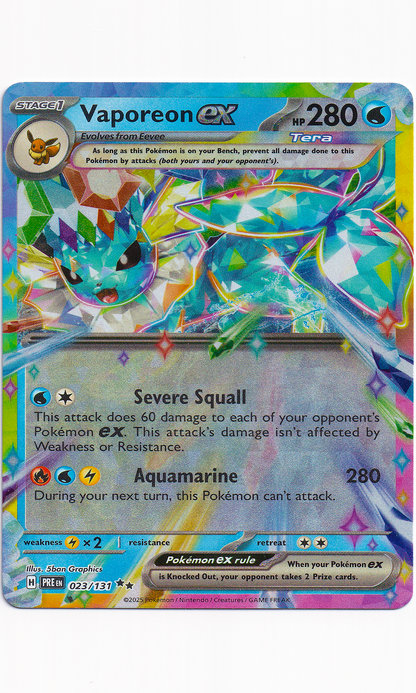 Pokemon - #023 Vaporeon EX (Double Rare - Prismatic Evolutions)