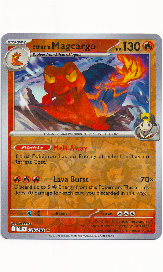 Pokemon - #036 Ethan's Magcargo (Reverse Holofoil - Destined Rivals)