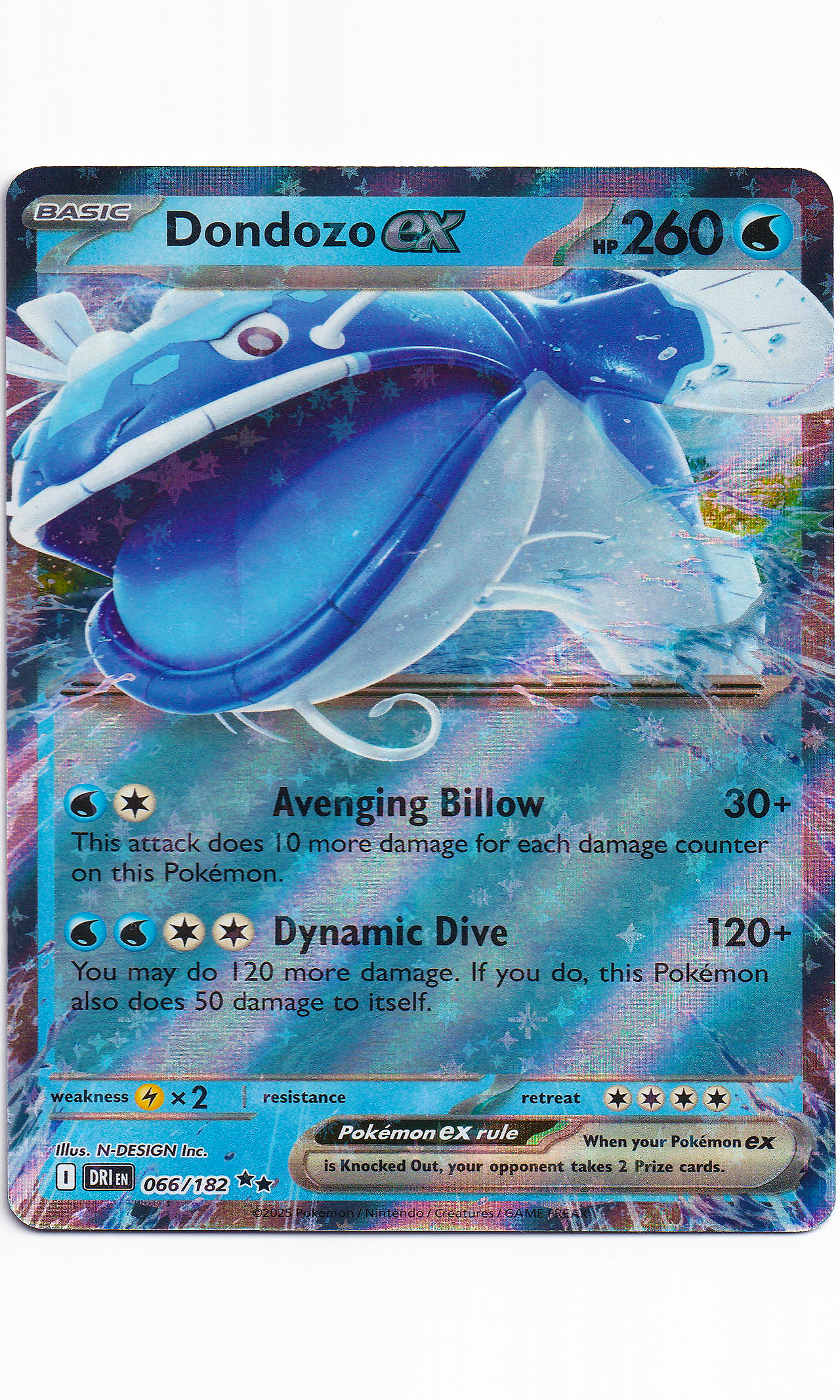 Pokemon - #066 Dondozo EX (Double Rare - Destined Rivals)