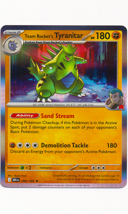 Pokemon - #096 Team Rocket's Tyranitar (Holofoil - Destined Rivals)