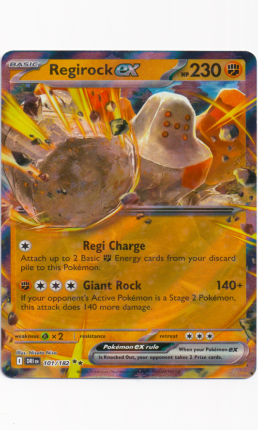 Pokemon - #101 Regirock EX (Double Rare - Destined Rivals)