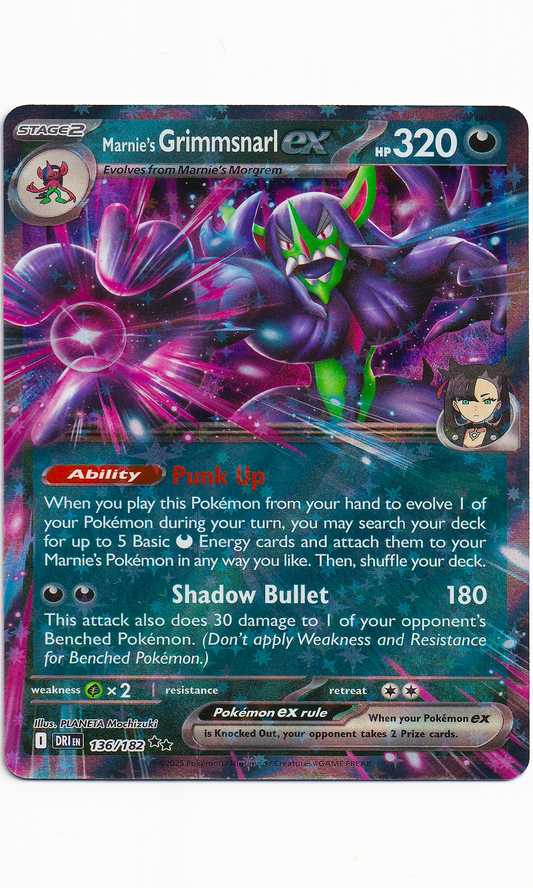Pokemon - #136 Marnie's Grimmsnarl EX (Double Rare - Destined Rivals)