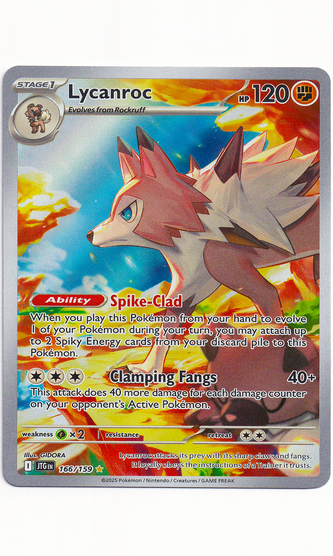 Pokemon - #166 Lycanroc (Illustration Rare - Journey Together)