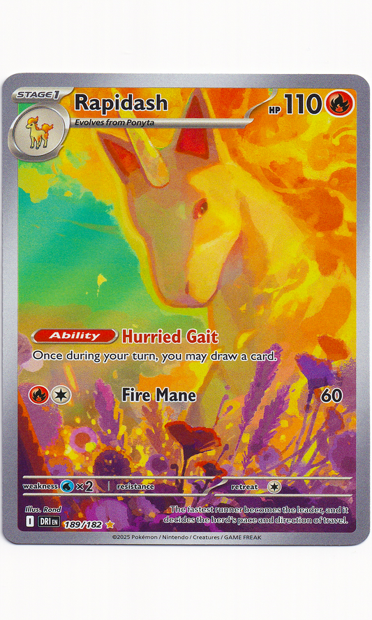 Pokemon - #189 Rapidash (Illustration Rare - Destined Rivals)
