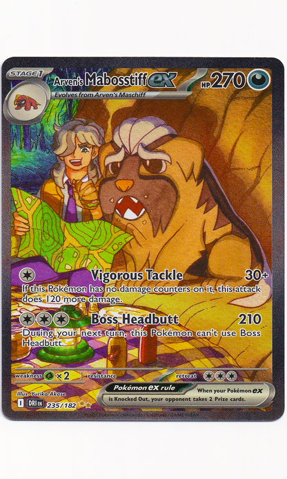 arven pokemon card price Pokemon - #235 Arven's Mabosstiff EX (Special Illustration Rare