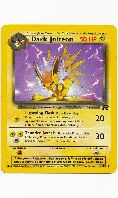 Pokemon - #38 Dark Jolteon (Team Rocket)