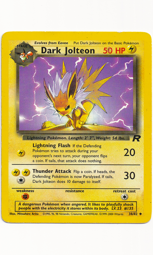 Pokemon - #38 Dark Jolteon (Team Rocket)