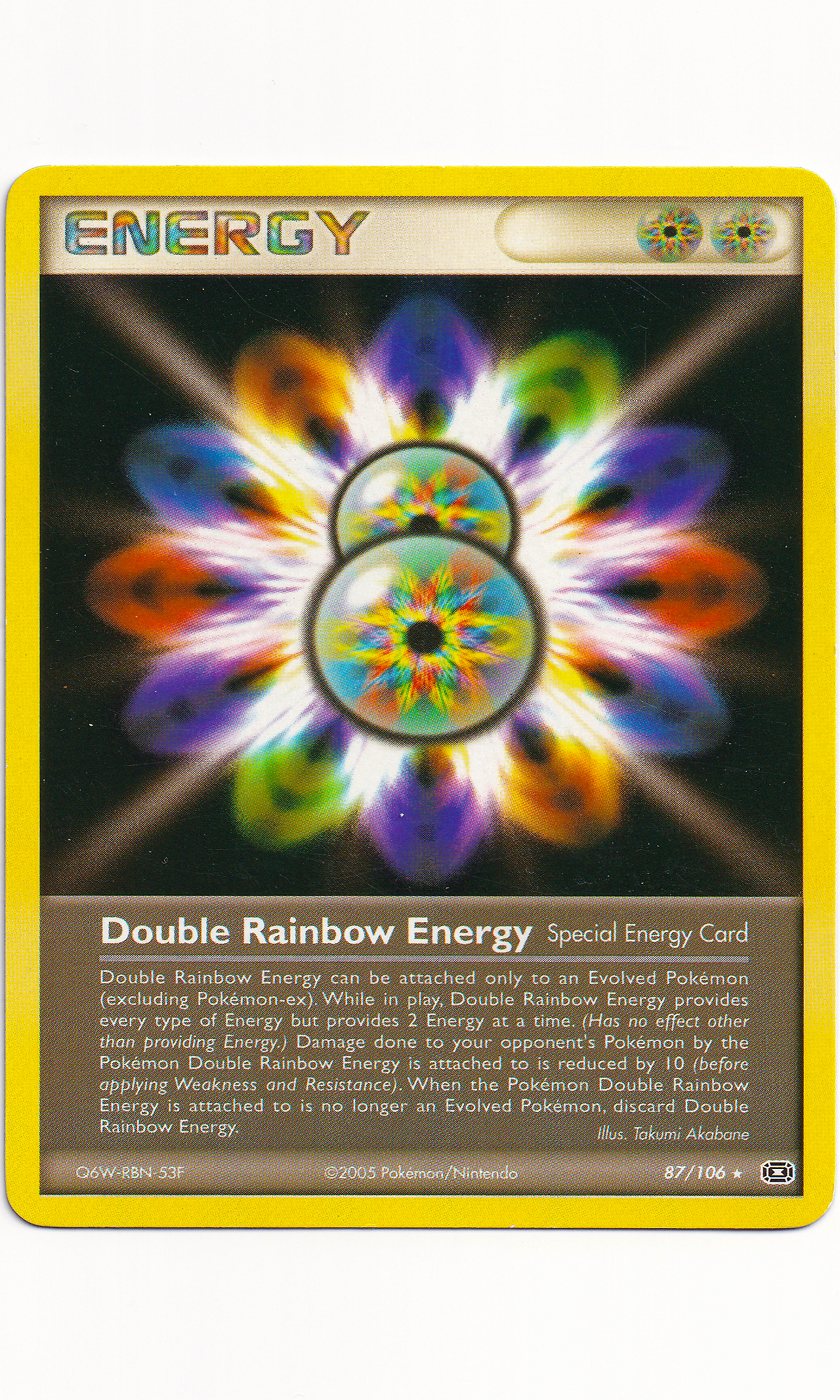 Pokemon - #87 Double Rainbow Energy (EX Emerald)