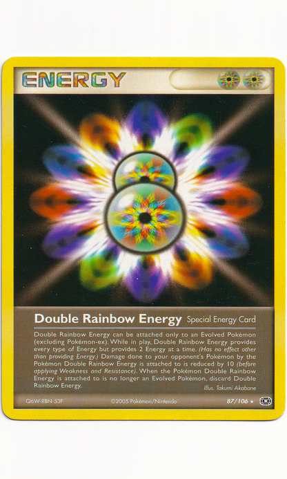 Pokemon - #87 Double Rainbow Energy (EX Emerald)