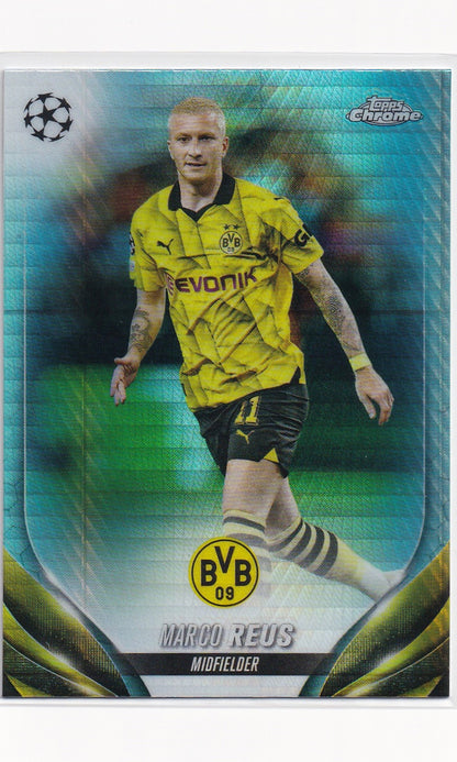 23 Topps Chrome Soccer - #173 Marco Reus (Aqua Prism Refractor)