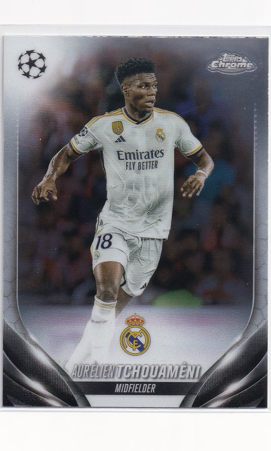 23 Topps Chrome Soccer - #10 Aurelien Tchouameni