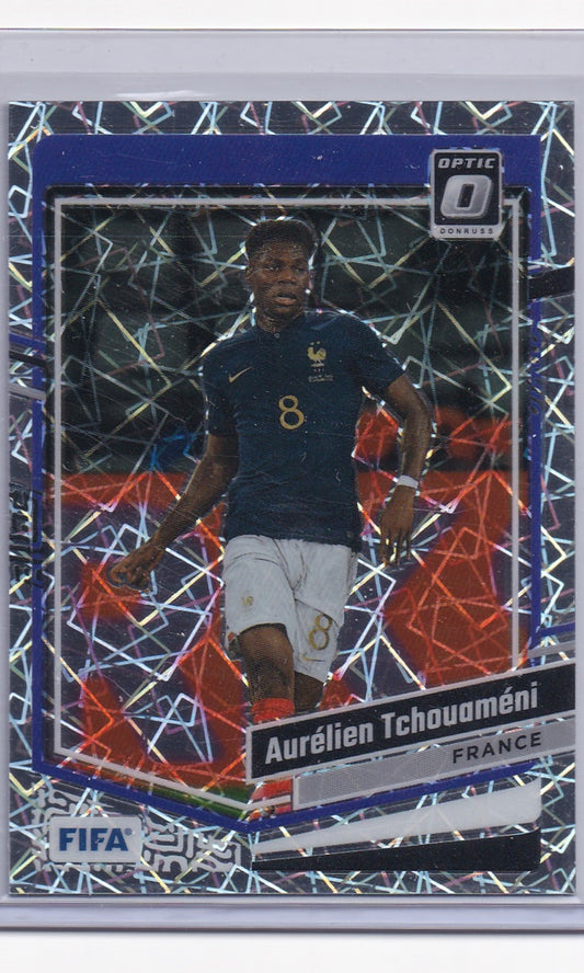 23 Panini Donruss Soccer (Optic) - #19 Aurelien Tchouameni (Velocity)