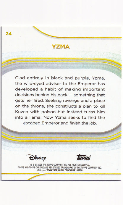Topps Disney Chrome - #24 Yzma (Yellow Diamonds)